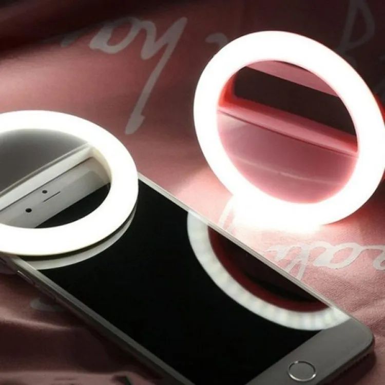 Mobile Selfie Ring Light | Rechargeable LED with Flash For Tik Tok and Photography Brightness Adjustment with Flash Mode